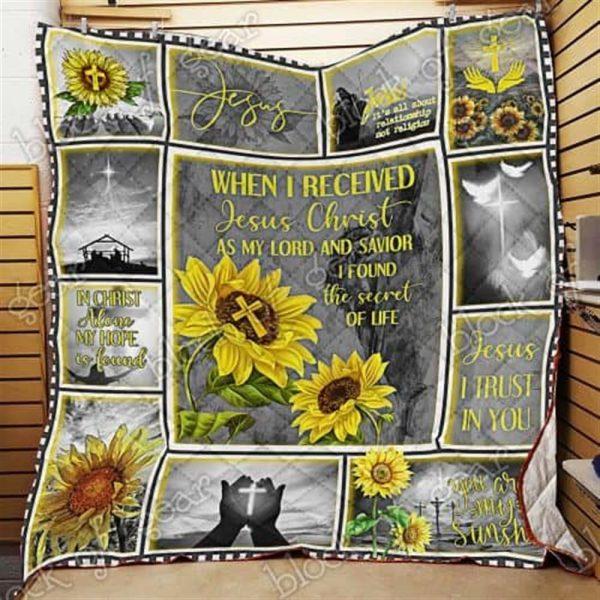 Jesus Christ  My Lord My Savior Christian Quilt Blanket – Christian Gift For Believers