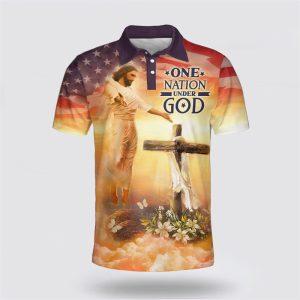 Jesus Christ One Nation Under God Cross…