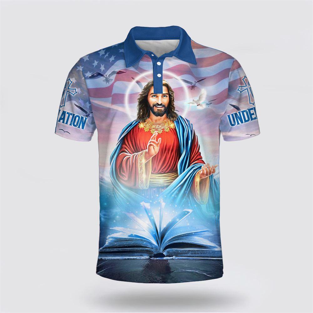 Jesus Christ Picture Polo Shirt – Gifts For Jesus Lovers