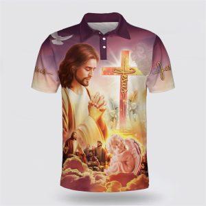 Jesus Christ Pray Polo Shirt – Gifts…