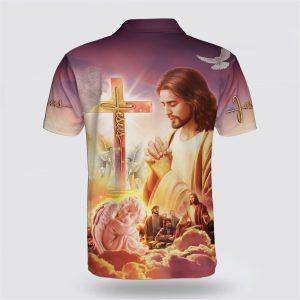 Jesus Christ Pray Polo Shirt Gifts For Jesus Lovers 2 li9cty.jpg