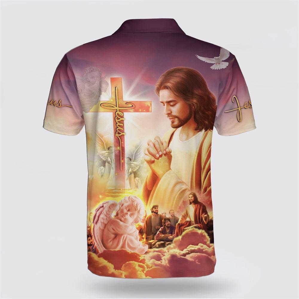 Jesus Christ Pray Polo Shirt – Gifts For Jesus Lovers