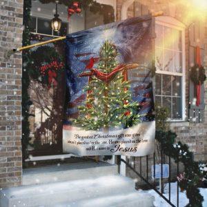 Jesus Christ The Greatest Gift Christmas Flag…