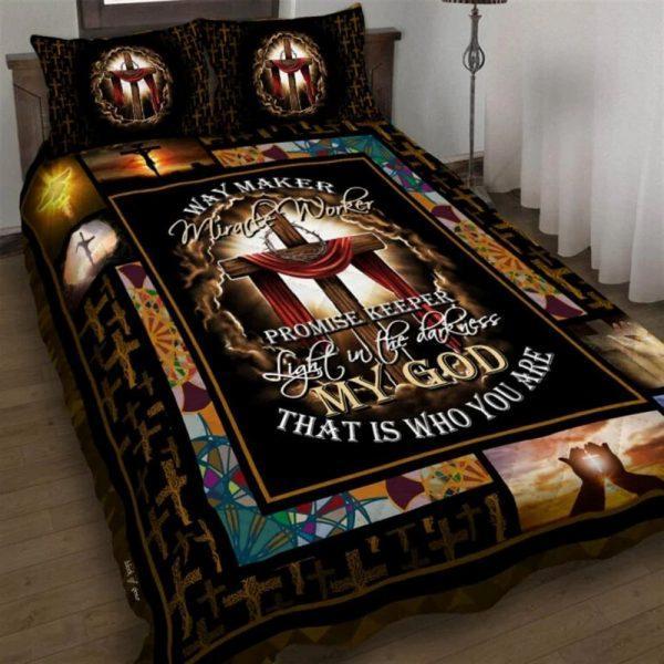 Jesus Christian, My God That Is Who You Are Quilt Bedding Set – Christian Gift For Believers