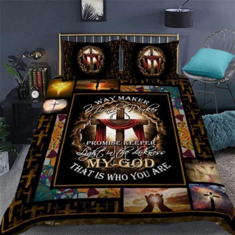 Jesus Christian, My God That Is Who You Are Quilt Bedding Set
