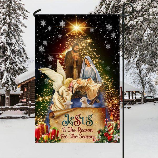 Jesus Christmas Flag Jesus Is The Reason For The Season Christmas Flag – Christian Flag Outdoor Decoration