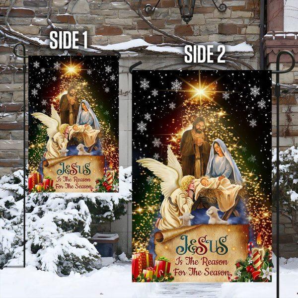Jesus Christmas Flag Jesus Is The Reason For The Season Christmas Flag – Christian Flag Outdoor Decoration