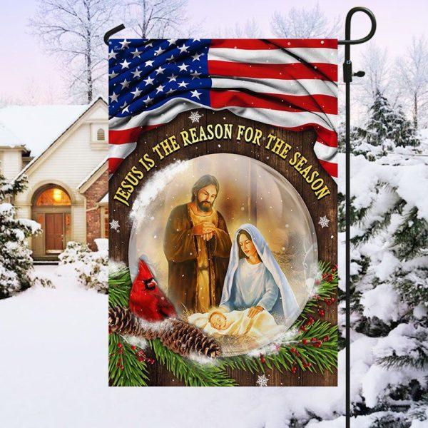 Jesus Christmas Flag Jesus Is The Reason For The Season Flag – Christian Flag Outdoor Decoration