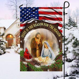 Jesus Christmas Flag Jesus Is The Reason For The Season Flag 2