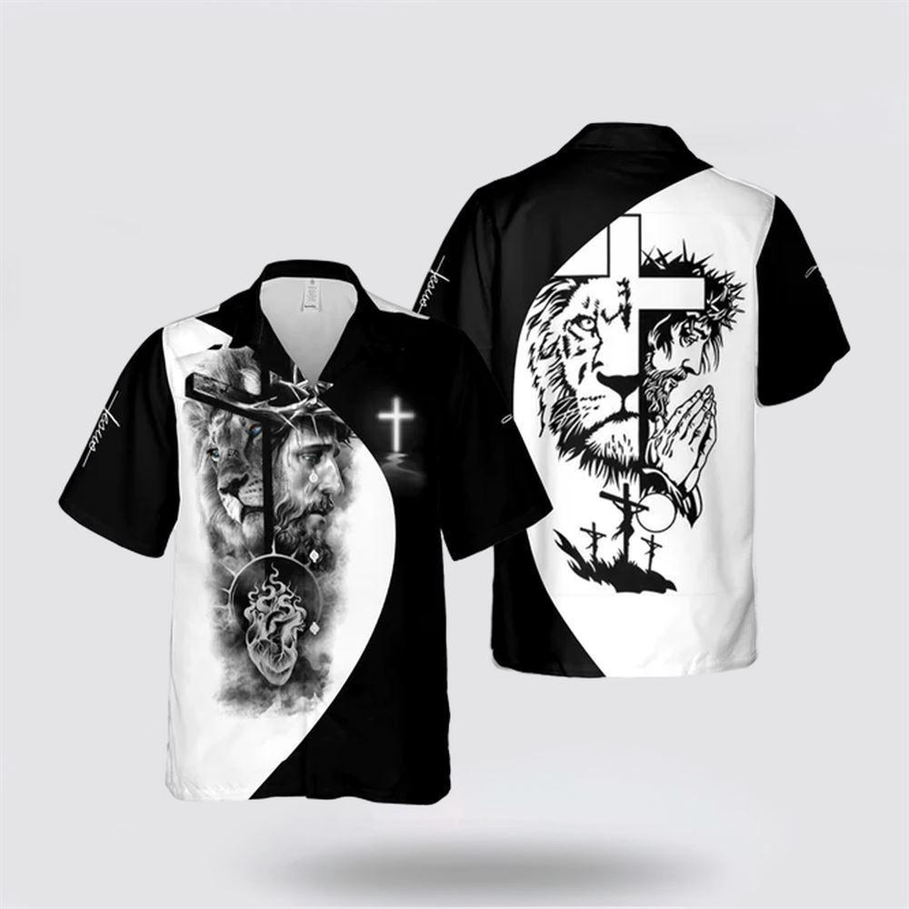 Jesus Cross Lion Shirt, Lion Of Judah Tee, Religious Gifts, Jesus Drawing Tee Hawaiian Shirt – Gifts For Jesus Lovers Jesus Cross Lion Shirt, Lion Of Judah Tee, Religious Gifts, Jesus Drawing Tee Hawaiian Shirt – Gifts For Jesus Lovers