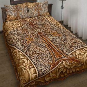 Jesus Cross Quilt Bedding Set – Christian…