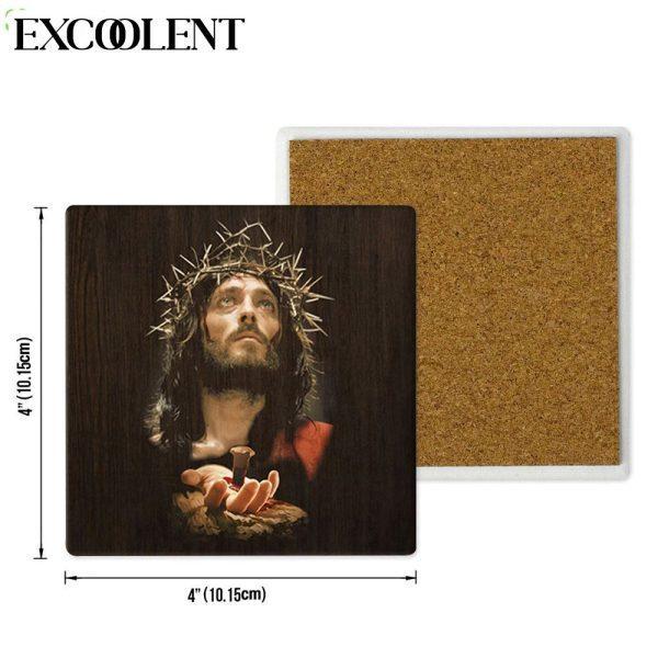 Jesus’ Crucified Hands Stone Coasters – Coasters Gifts For Christian