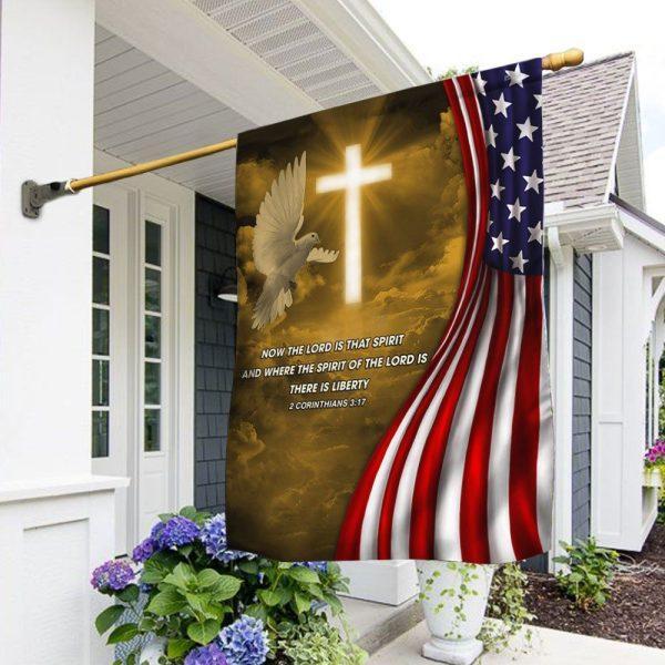 Jesus Flag Holy Spirit Liberty American Flag – Christian Flag Outdoor Decoration