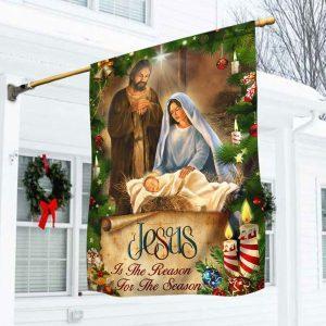 Jesus Flag Jesus Is The Reason For The Season Christmas Flag 1