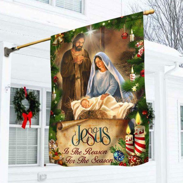 Jesus Flag Jesus Is The Reason For The Season Christmas Flag – Christian Flag Outdoor Decoration