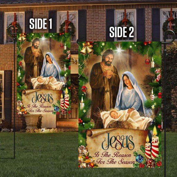 Jesus Flag Jesus Is The Reason For The Season Christmas Flag – Christian Flag Outdoor Decoration