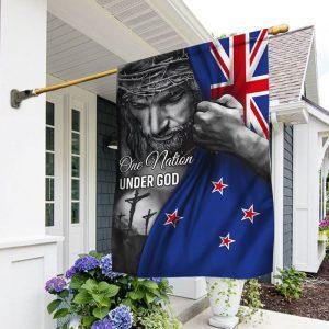 Jesus Flag Jesus One Nation Under God New Zealand Flag 1