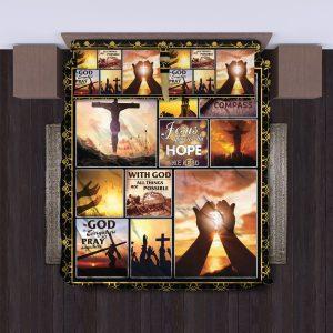 Jesus Give Us the Hope We Need Quilt Bedding Set Christian Gift For Believers 3 g21zng.jpg