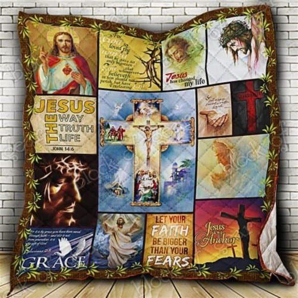 Jesus Has Changed My Life Christian Quilt Blanket – Christian Gift For Believers