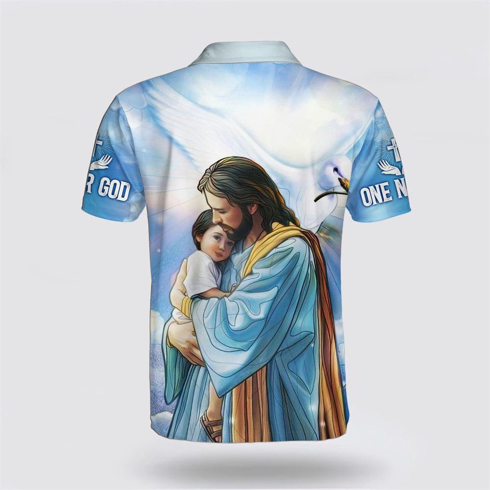 Jesus Holding Boy Polo Shirt – Gifts For Jesus Lovers