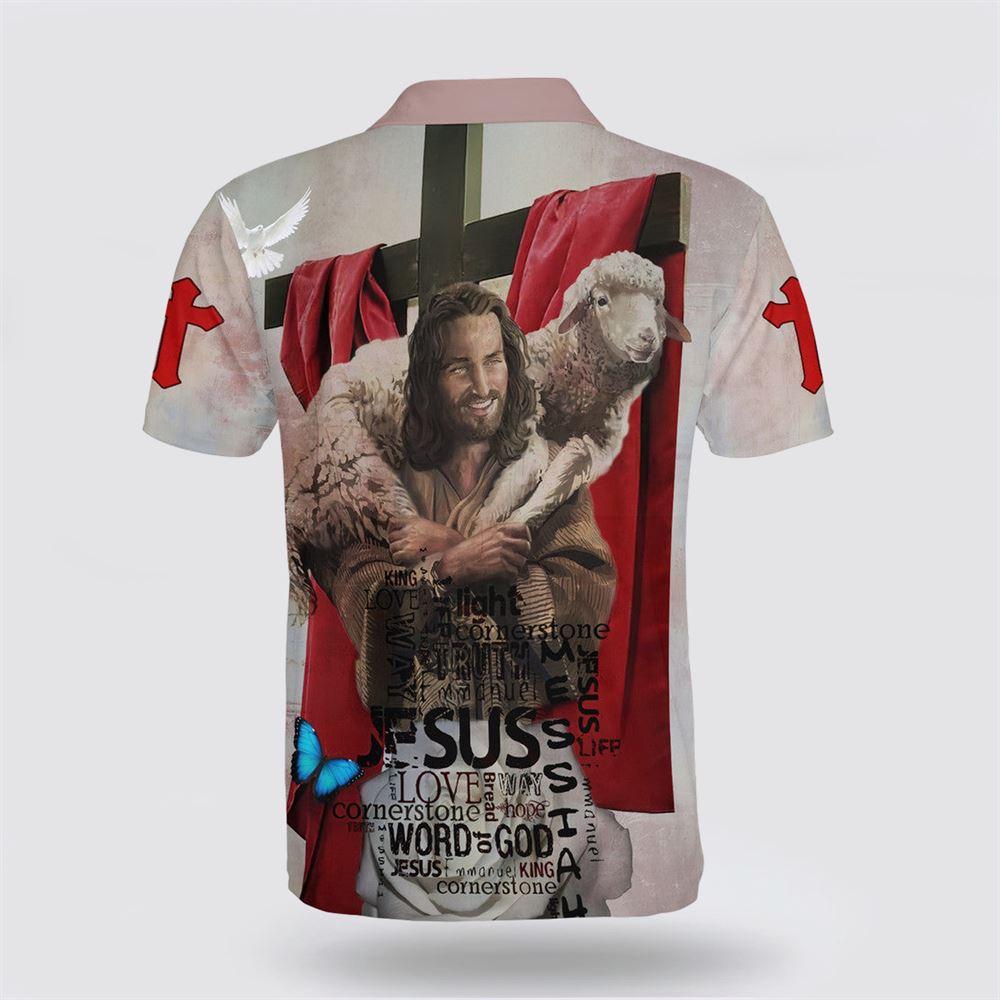 Jesus Holding Lamb Polo Shirt – Gifts For Jesus Lovers