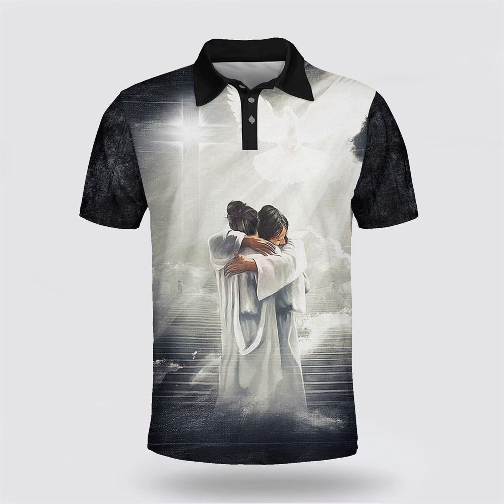 Jesus Holding Polo Shirt – Gifts For Jesus Lovers