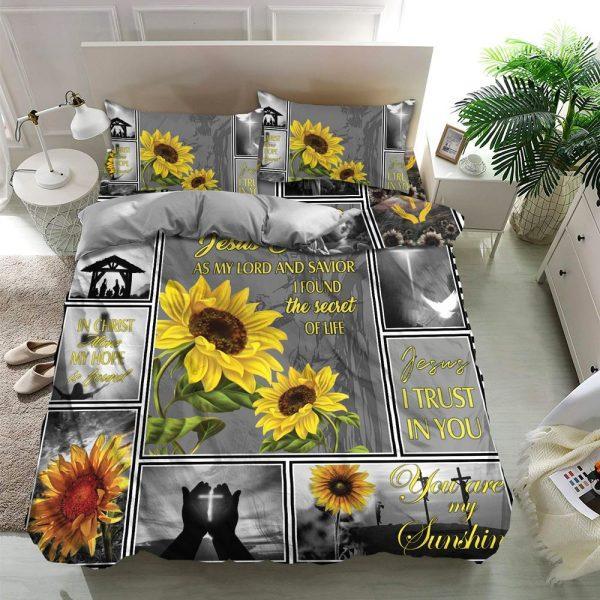 Jesus, I Trust In You Quilt Bedding Set – Christian Gift For Believers