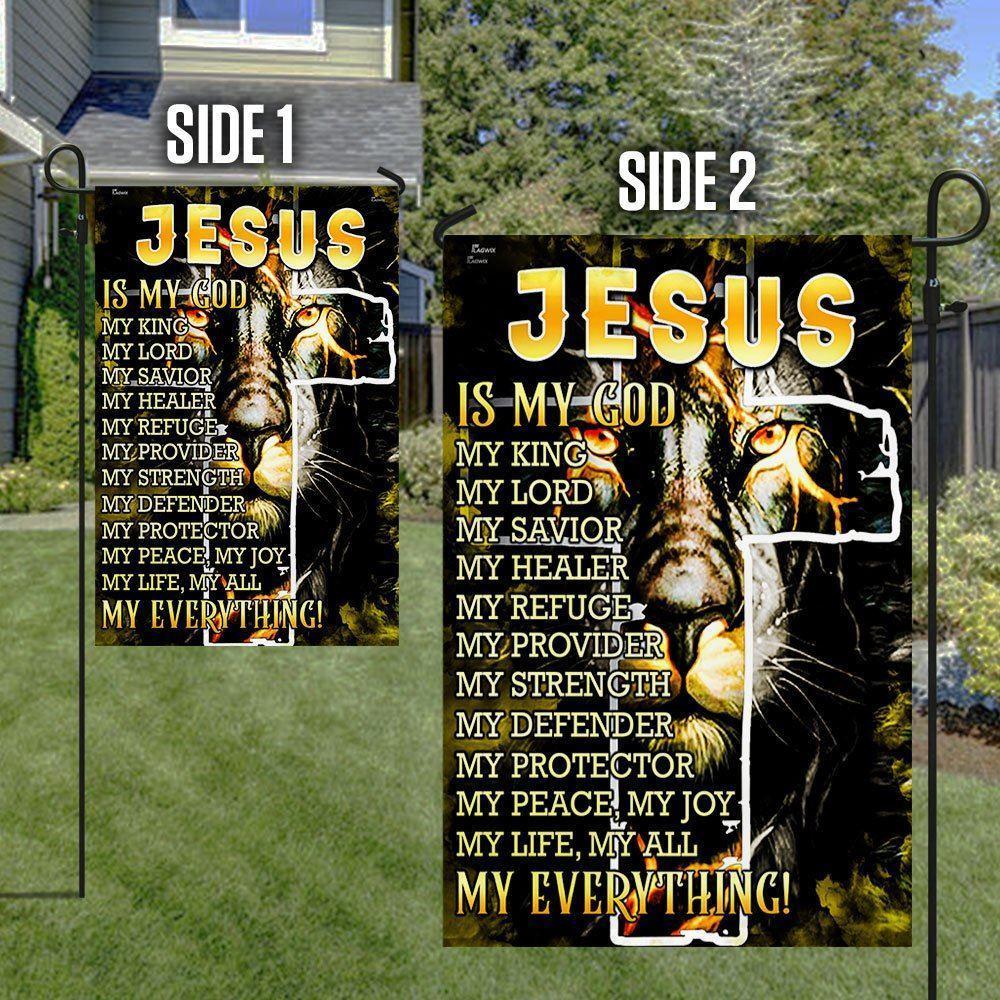 Jesus Is My Everything Flag – Christian Flag Outdoor Decoration