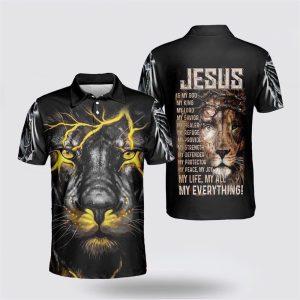 Jesus Is My God Lion Lighting Polo…