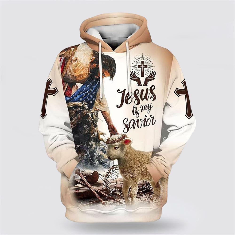 Jesus Is My Savior All Over Print Hoodie Shirt – Gifts For Jesus Lovers Jesus Is My Savior All Over Print Hoodie Shirt – Gifts For Jesus Lovers