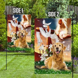 Jesus Is My Savior Golden Retriever Is My Therapy Jesus Christ Dog Flagwix Golden Retriever Flag Christian Flag Outdoor Decoration 4 p1mown.jpg