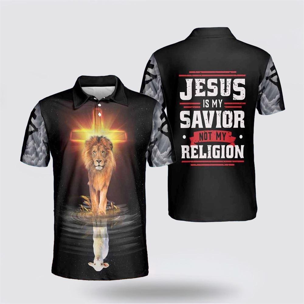 Jesus Is My Savior Jesus Lion Lamp Polo Shirts – Gifts For Jesus Lovers Jesus Is My Savior Jesus Lion Lamp Polo Shirts – Gifts For Jesus Lovers