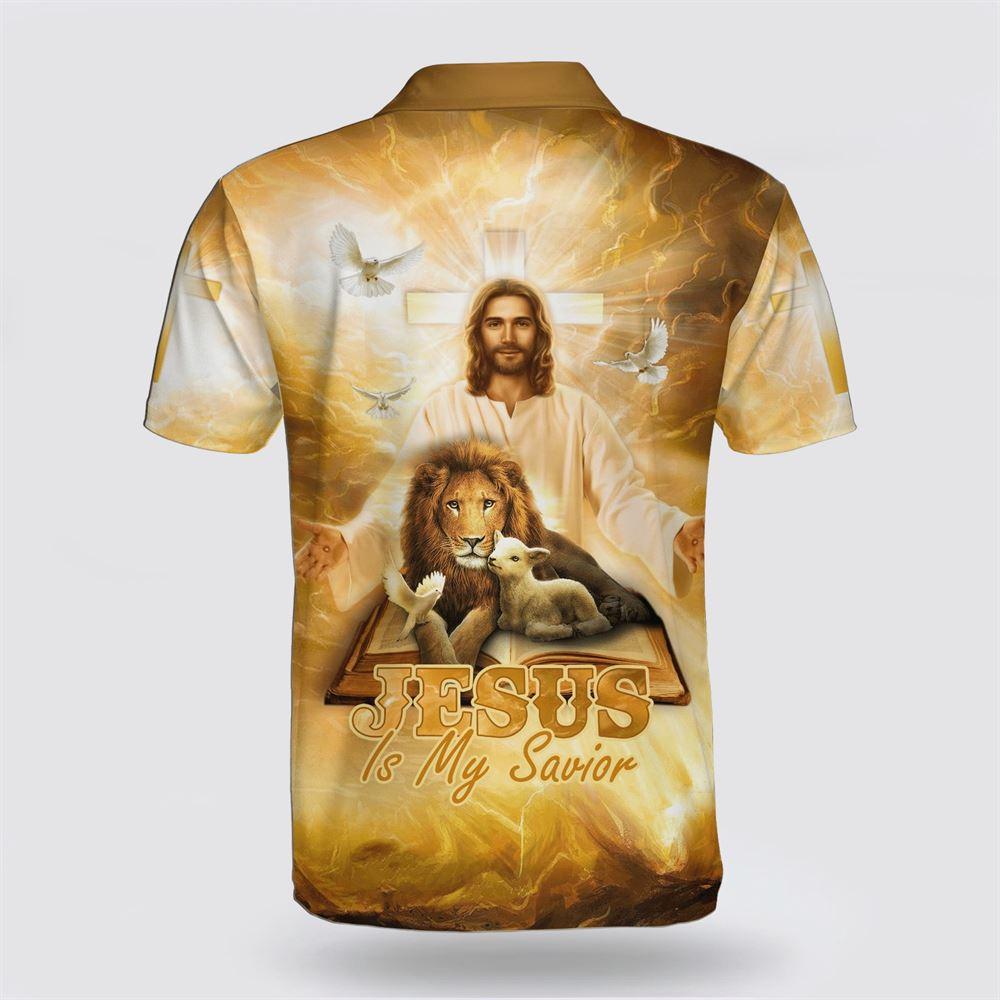 Jesus Is My Savior Lamb And Lion Polo Shirt – Gifts For Jesus Lovers Jesus Is My Savior Lamb And Lion Polo Shirt – Gifts For Jesus Lovers
