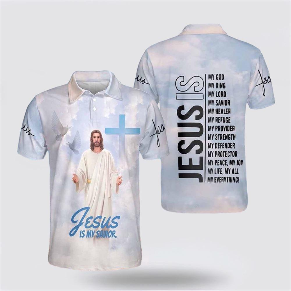 Jesus Is My Savior Peace Jesus Polo Shirts – Gifts For Jesus Lovers Jesus Is My Savior Peace Jesus Polo Shirts – Gifts For Jesus Lovers