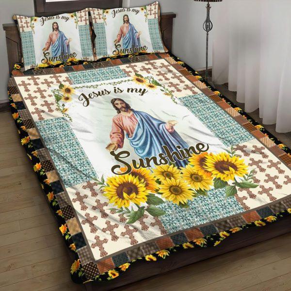 Jesus Is My Sunshine Quilt Bedding Set – Christian Gift For Believers