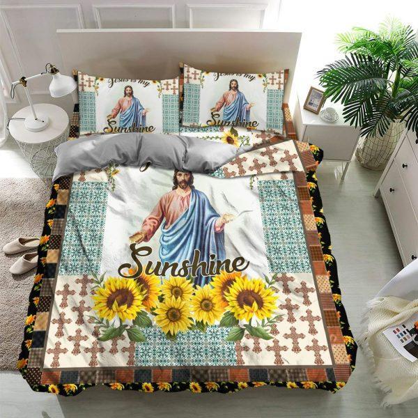 Jesus Is My Sunshine Quilt Bedding Set – Christian Gift For Believers