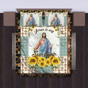 Jesus Is My Sunshine Quilt Bedding Set Christian Gift For Believers 3 hferrd.jpg