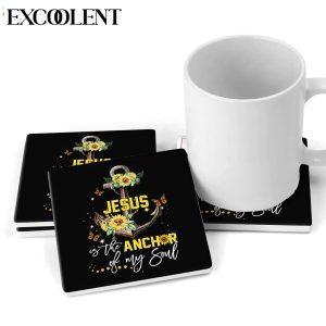 Jesus Is The Anchor Of My Soul Sunflower Stone Coasters Coasters Gifts For Christian 2 eo0003.jpg