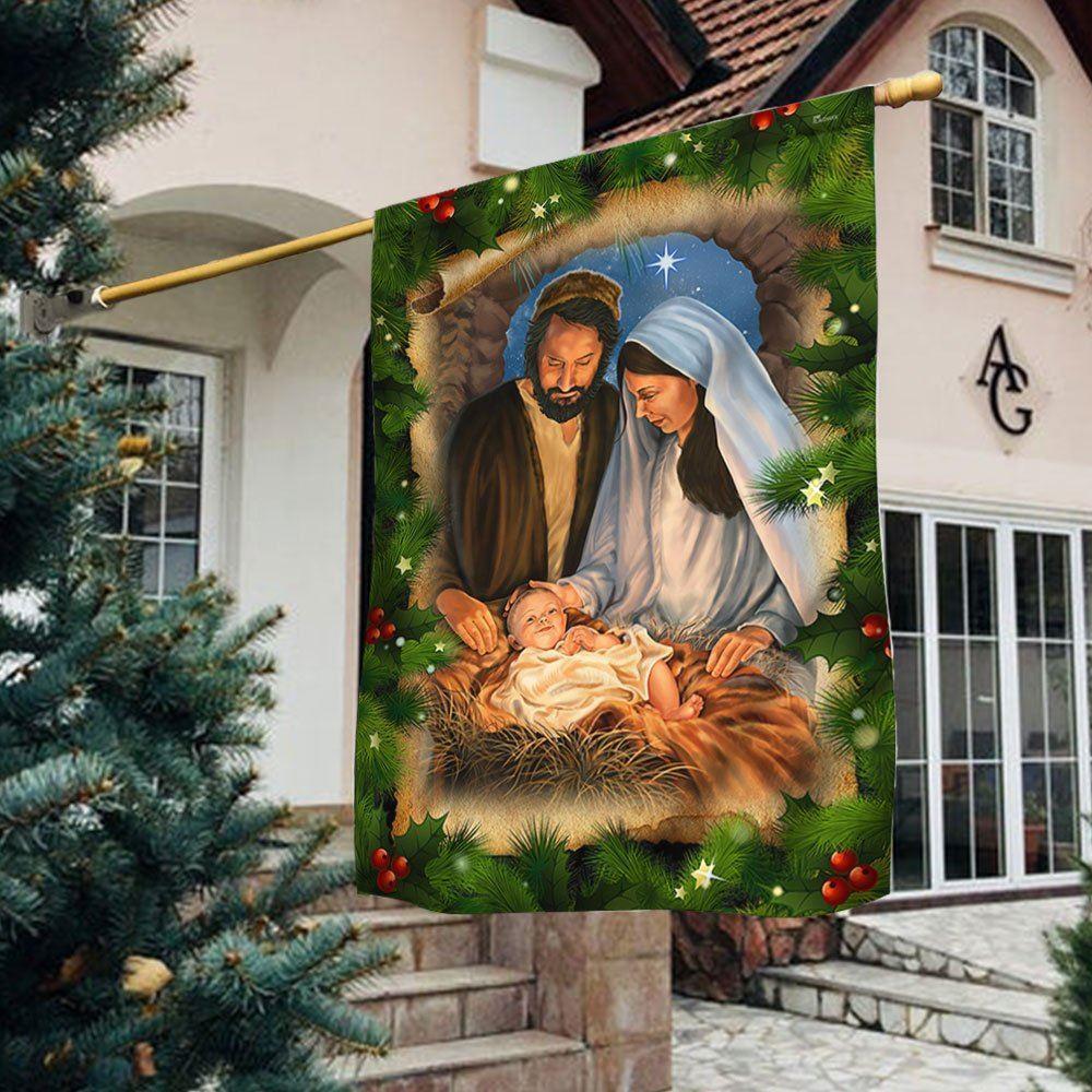 Jesus Is The Reason Christmas Flag Jesus Is Born Nativity Of Jesus – Christian Flag Outdoor Decoration