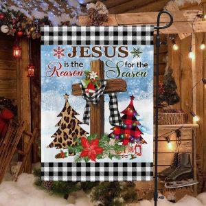 Jesus Is The Reason For The Season Religious Cross Christmas Flag 2