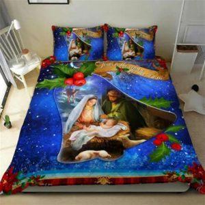 Jesus Is the Reason For The Season Quilt Bedding Set Christian Gift For Believers 3 ctj2bu.jpg