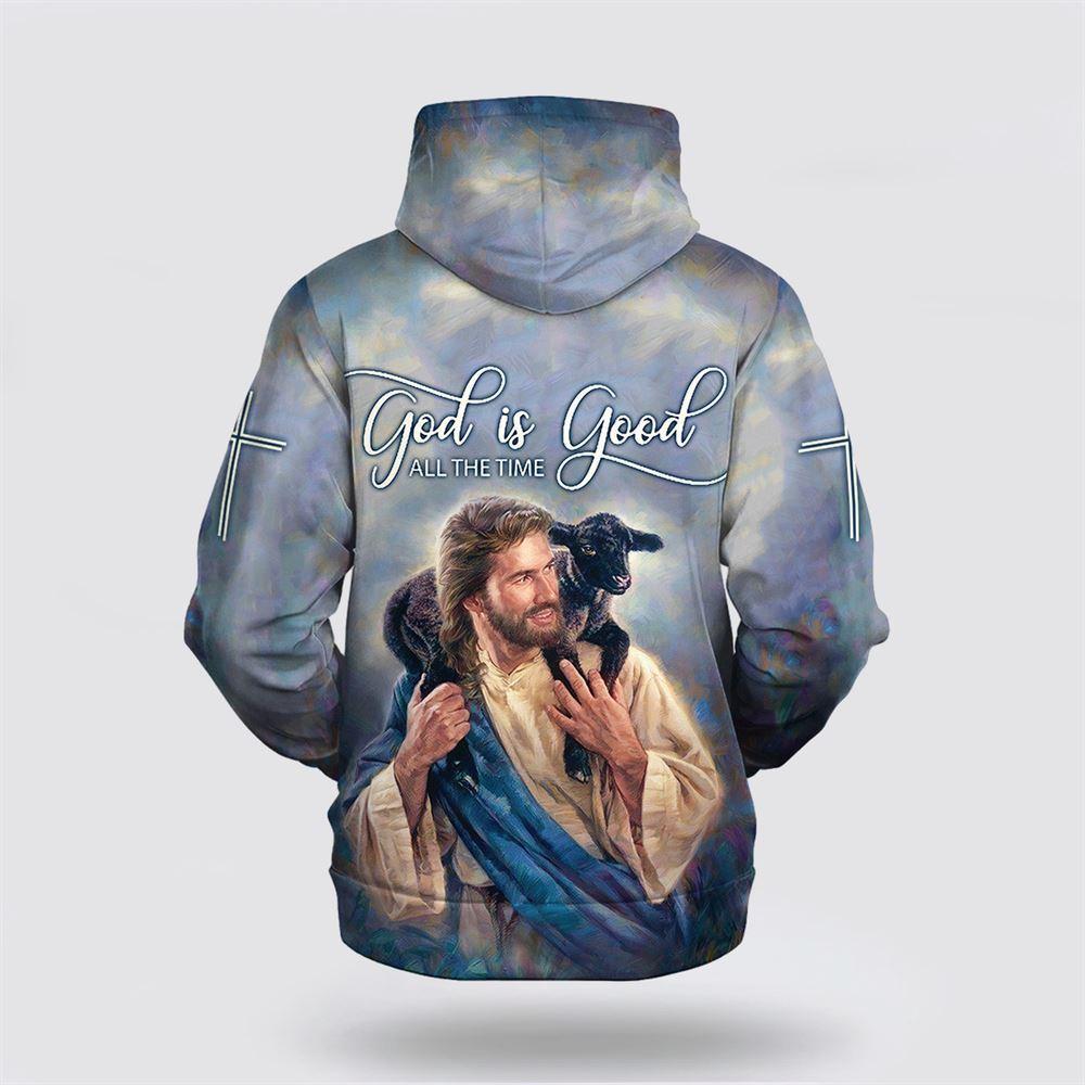 Jesus Lamb God Is Good All The Time All Over Print Hoodie Shirt – Gifts For Jesus Lovers Jesus Lamb God Is Good All The Time All Over Print Hoodie Shirt – Gifts For Jesus Lovers