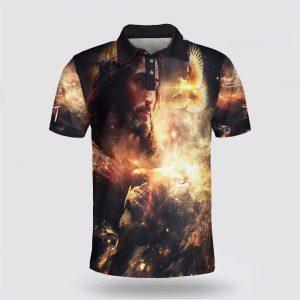 Jesus Lion And Dove Polo Shirt –…