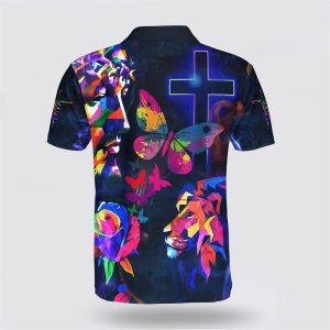 Jesus Lion Butterfly Polo Shirt Gifts For Jesus Lovers 2 gijybc.jpg