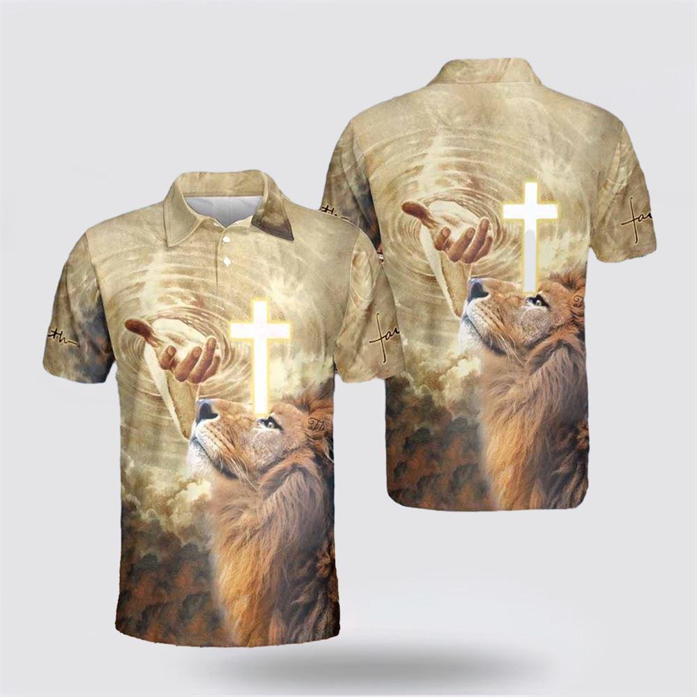 Jesus Lion Cross Polo Shirts – Gifts For Jesus Lovers Jesus Lion Cross Polo Shirts – Gifts For Jesus Lovers