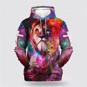 Jesus Lion Dive Colorful All Over Print…
