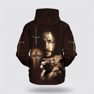 Jesus Lion Face The Cross All Over Print 3D Hoodie Gifts For Jesus Lovers 2 y7u3ra.jpg
