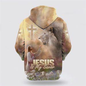 Jesus Lion Lamb Jesus Is My Savior All Over Print Hoodie Shirt Christian Gift For Believers 2 riuodg.jpg
