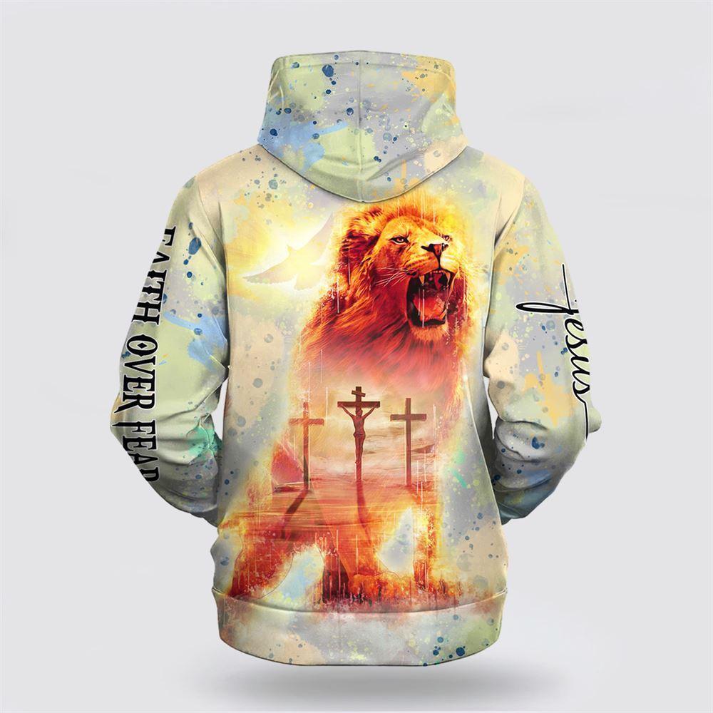 Jesus On The Cross Faith Over Fear All Over Print Hoodie Shirt – Gifts For Jesus Lovers Jesus On The Cross Faith Over Fear All Over Print Hoodie Shirt – Gifts For Jesus Lovers