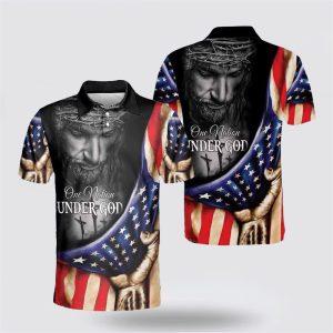 Jesus One Nation Under God Polo Shirts…